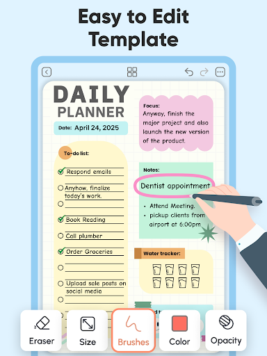 Screenshot of Daily Planner and Journal