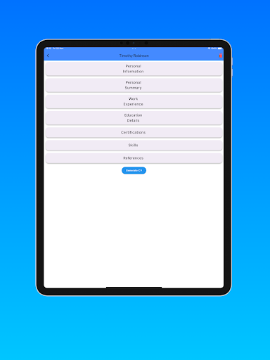 CV  Resume Builder - QuickCV