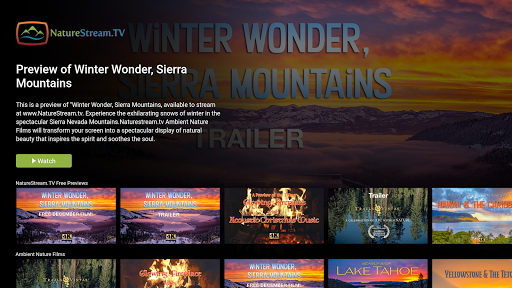 Android application NatureStream.TV Ambient Nature screenshort