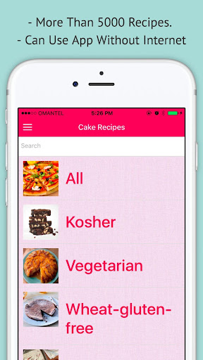 Android application Cake Recipes - Offline Recipe screenshort