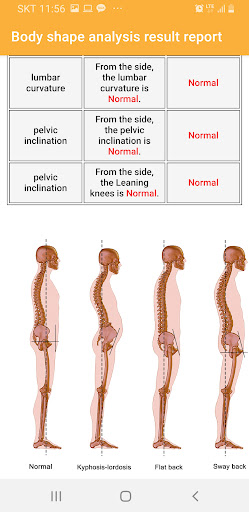 Android application Smart body analysis screenshort