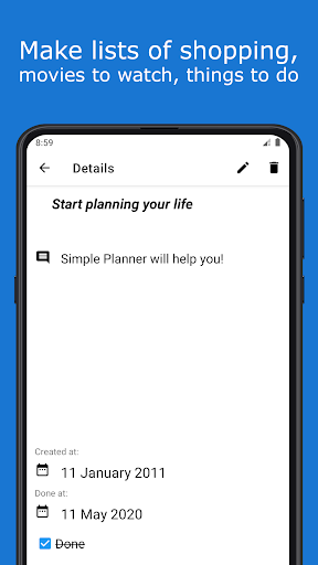 Simple Planner Screen 2