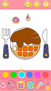 Coloring Meal for Kids Game