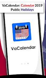 VaCalendar:  US Calendar 2019 Federal Holidays