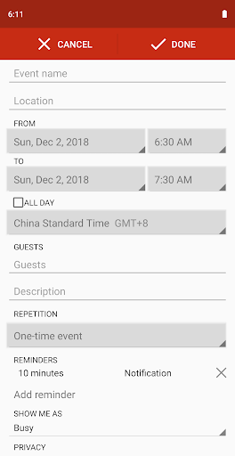 Calendar App - Handy Calendar Screen 3