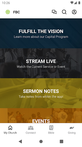 Android application FBC Blackshear screenshort