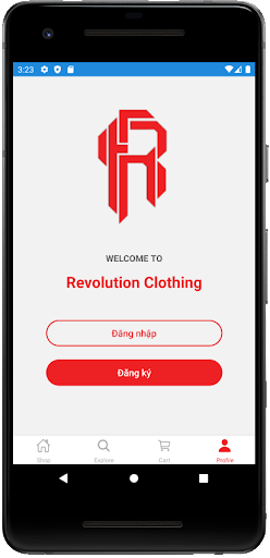 Android application Revolution Clothing screenshort