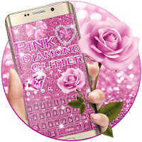 Luxury Pink Diamond Glitter Keyboard