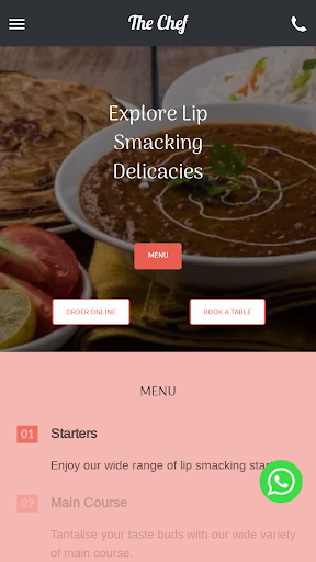 Android application The Chef screenshort