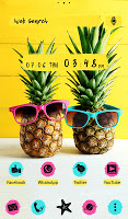 screenshot of Sunglassed Pineapples Theme