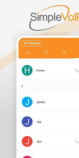 Android application SV Mobile screenshort