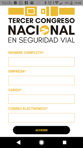 Android application ANTP - Congreso Seguridad Vial screenshort