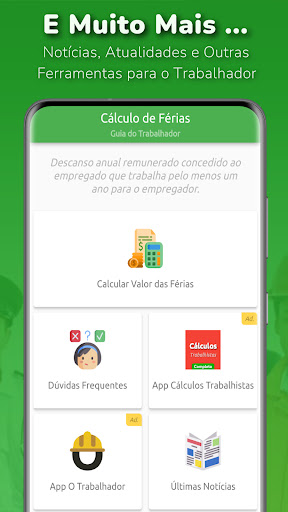 Cálculo de Férias screenshot 4