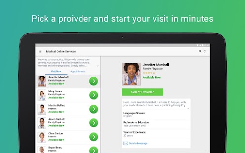 Atrium Health Virtual Visit Screenshot