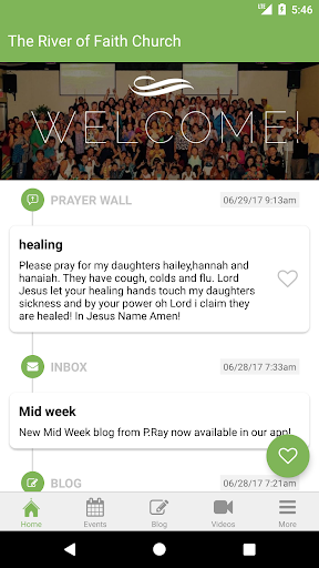 The River of Faith Church Screen 2
