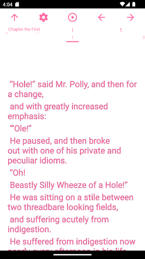Android application zBook: History of Mr. Polly screenshort