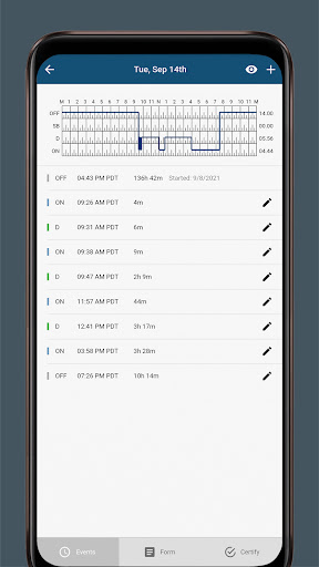 Android application TRUST ELD screenshort