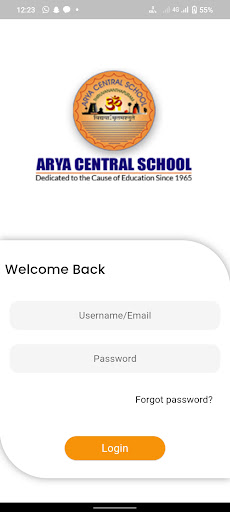 Android application Arya Central School screenshort