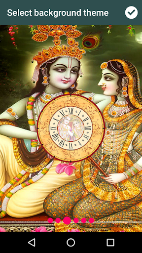 Radha Krishna Clock LWP Screen 3