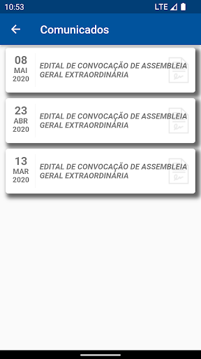 Android application Garante Comendador screenshort