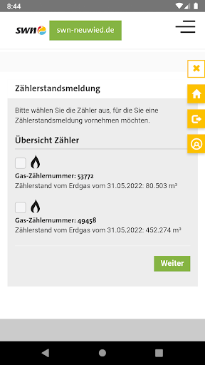 Neuwied Kundenportal Screen 3