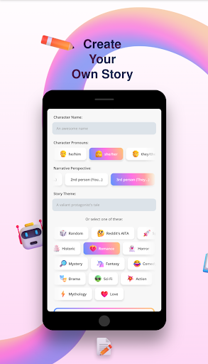 Android application StoryScape AI screenshort