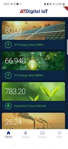 Android application ATDigital IoT screenshort