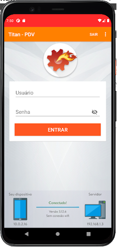 Android application Titan PDV screenshort