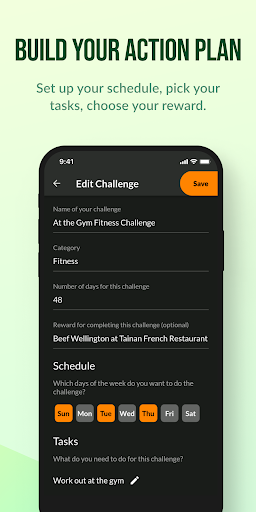 30 Days Challenges and Habits Screen 3