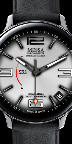 Classic Watch Face White Messaのおすすめ画像1
