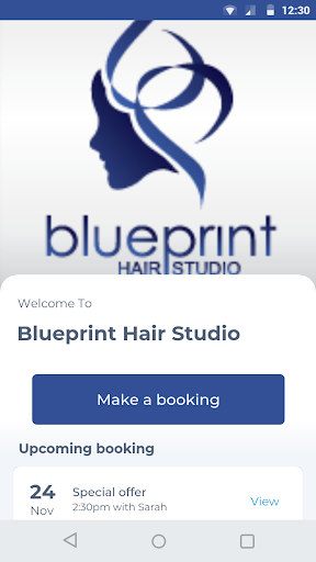 Android application Blueprint Hair Studio screenshort