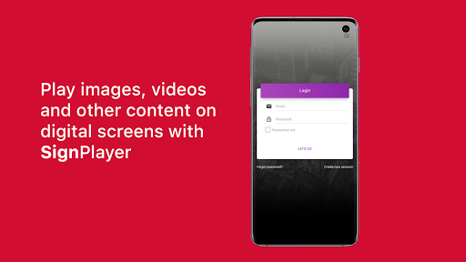 Android application Sign Player screenshort