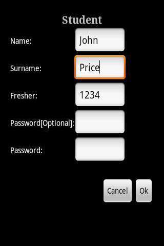 Android application WeighedAverage screenshort
