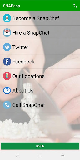 Android application Snapchef App (SNAPapp) screenshort