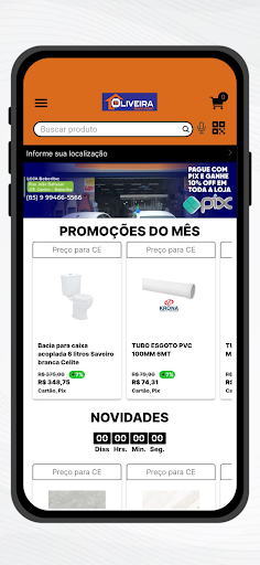 Oliveira Home Center Screen 2