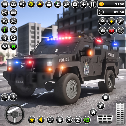 US Police Car Driving Car Game  Icon