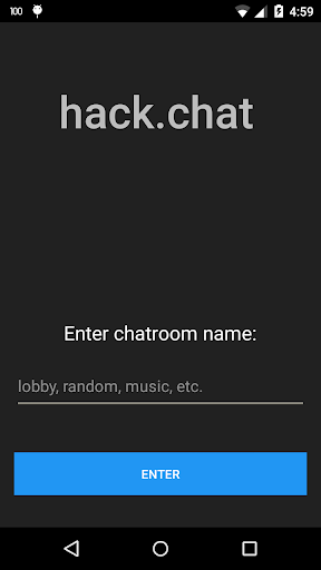 Android application hack.chat screenshort