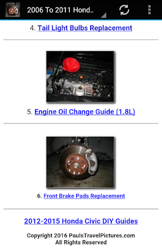 DIY Honda Civic Repair Guides Screen 2