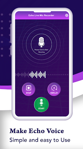 Android application Echo-Live Mic Recorder screenshort