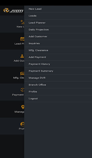 Android application Jyoti Sales screenshort