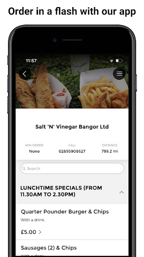 Android application Salt 'N' Vinegar Bangor Ltd screenshort