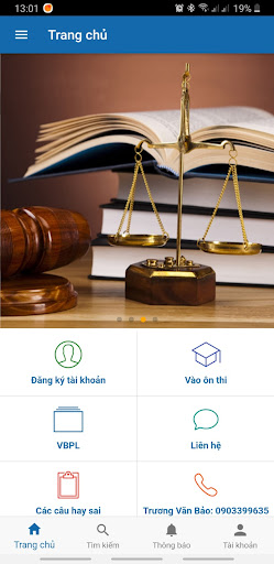 Android application Ôn Thi Luật Sư screenshort