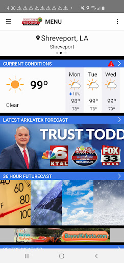 Android application Your Weather Authority screenshort