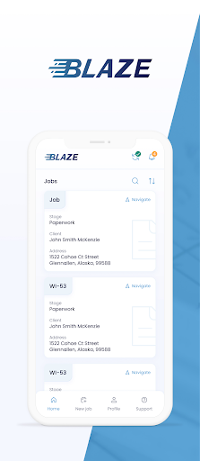 Android application Blaze Mobile screenshort