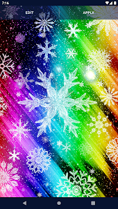 Winter Snow Stars Wallpaper