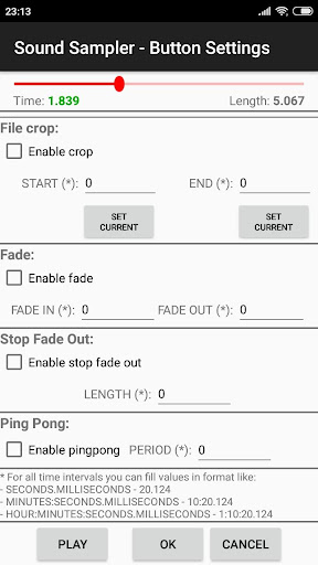 Sound Sampler Lite Screen 3