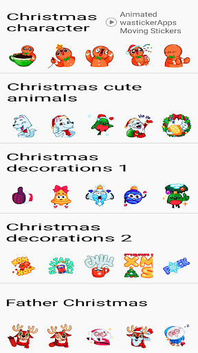 Animated Christmas Stickers Screen 2