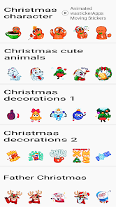 Captura 2 Animated Christmas Stickers android
