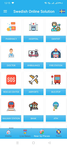 All in one Sweden Online Hub Screen 2