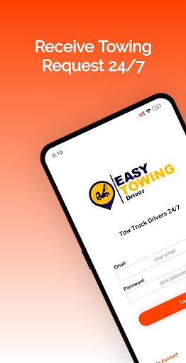 Android application Easy Towing Driver screenshort